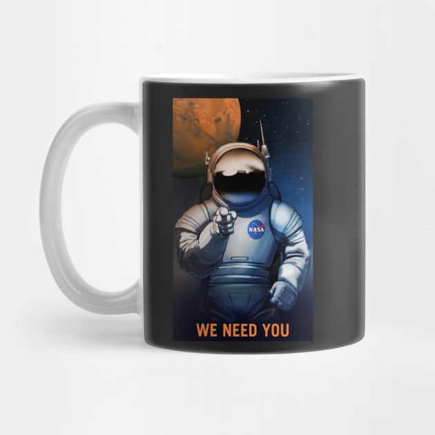 We Need You, Space Poster by BokeeLee